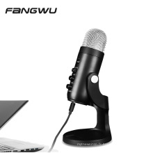 Microphone à condensateur de jeu de podcast USB d&#39;enregistrement en studio professionnel 2021